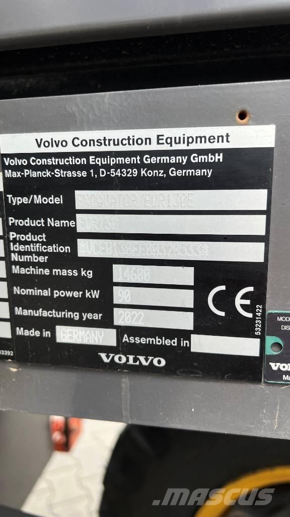 Volvo EWR 130 E Kolesové rýpadlá