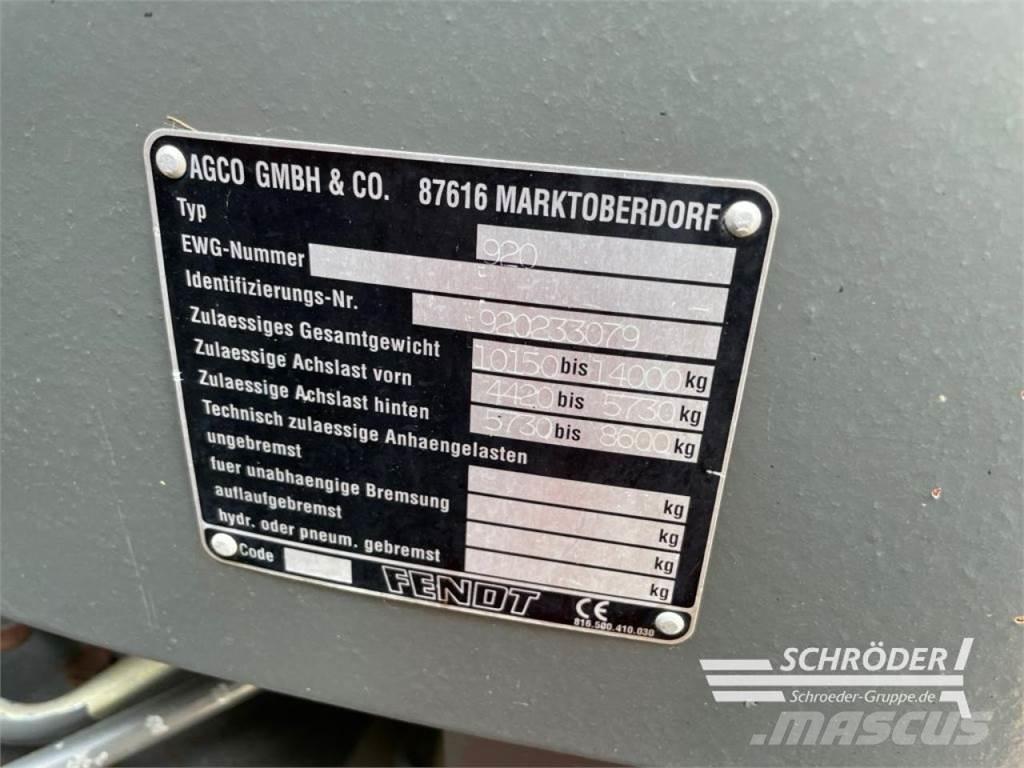 Fendt 920 VARIO Traktory