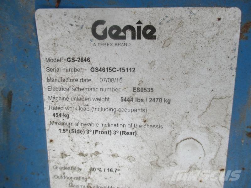 Genie GS 2646 Nožnicové zdvíhacie plošiny
