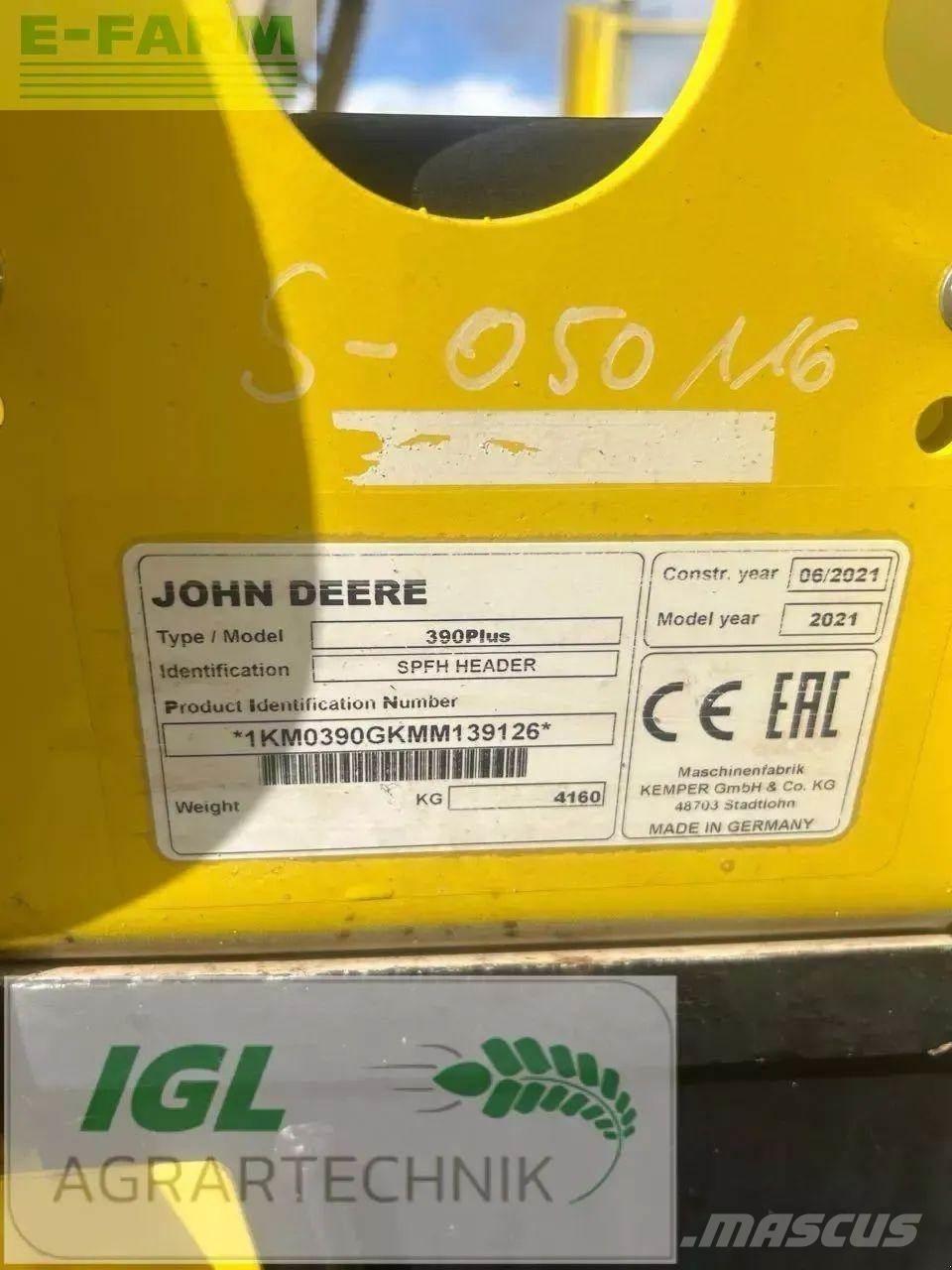 John Deere 9700 i Samochodné kosačky