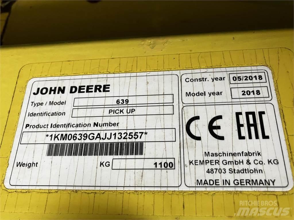 John Deere 639 Príslušenstvo a náhradné diely ku kombajnom