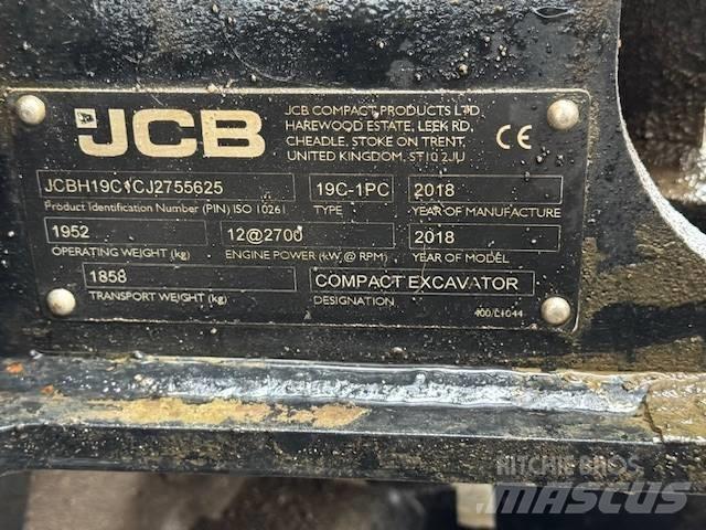 JCB 19 C-1 Mini rýpadlá < 7t