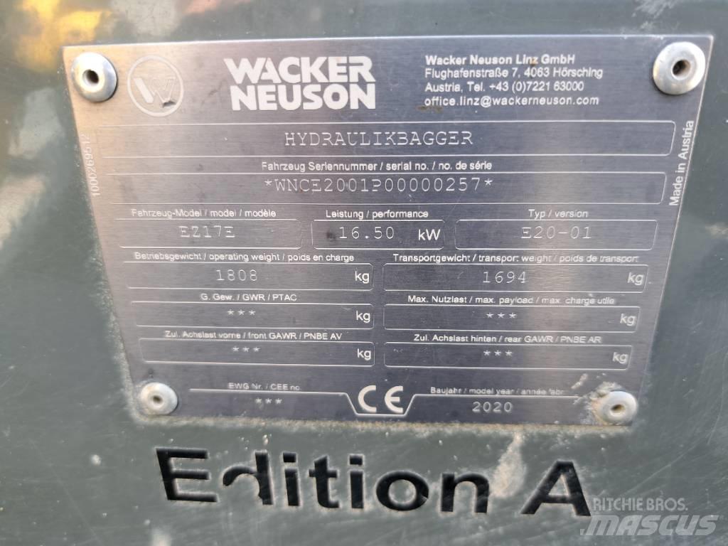 Wacker Neuson EZ17e Pásové rýpadlá