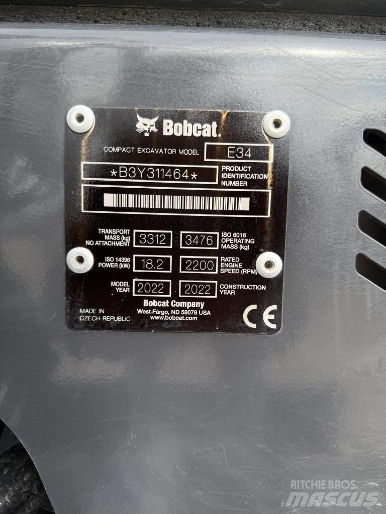 Bobcat E 34 Mini rýpadlá < 7t