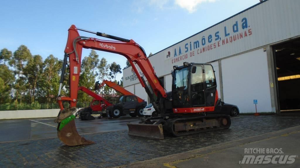 Kubota KX 080-4 Midi rýpadlá 7 t - 12 t
