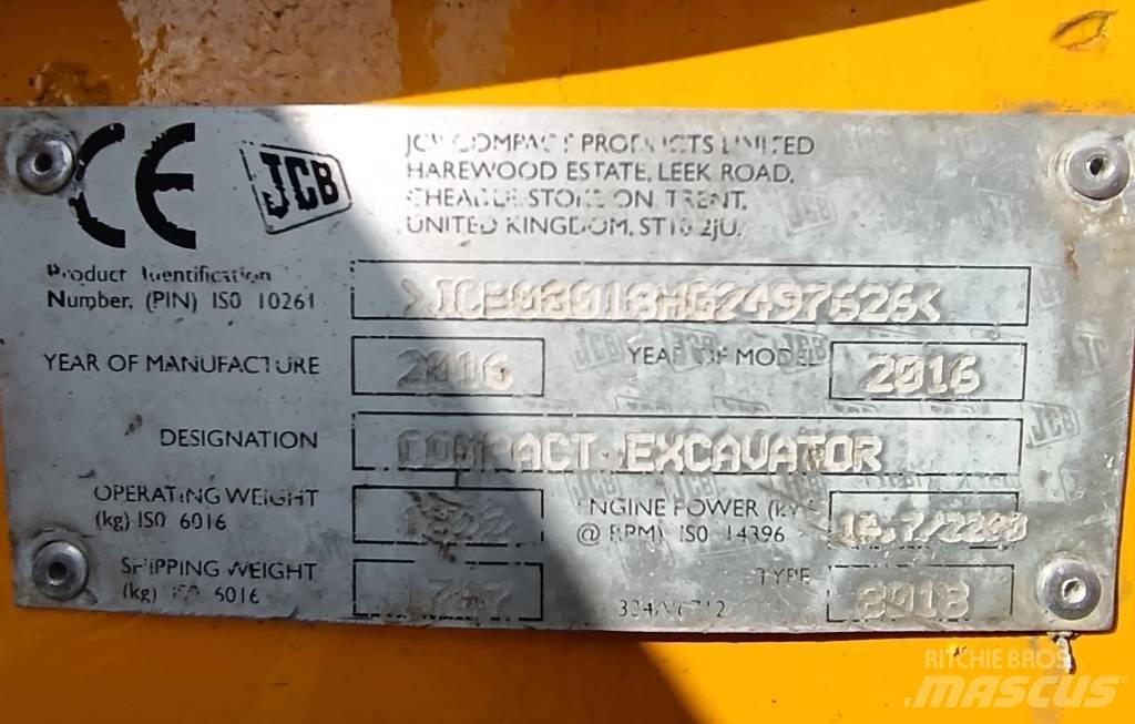 JCB 8018 CTS Mini rýpadlá < 7t