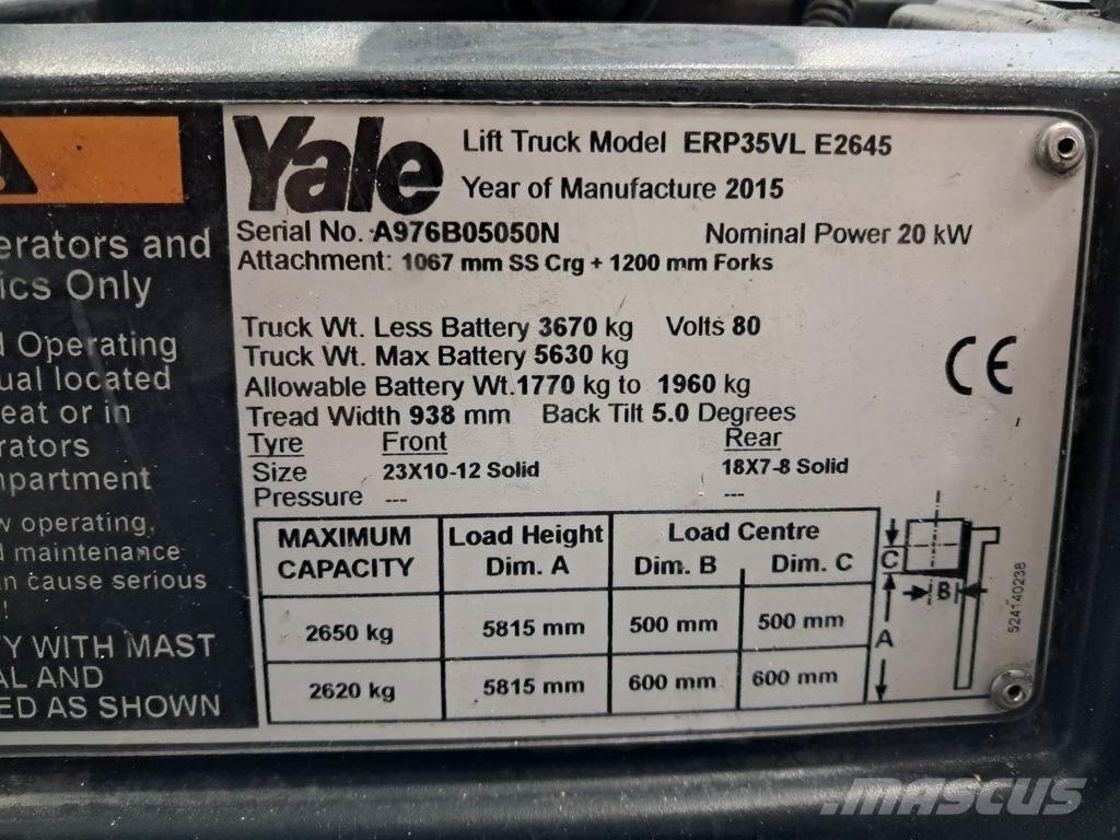 Yale ERP35VL Akumulátorové vozíky
