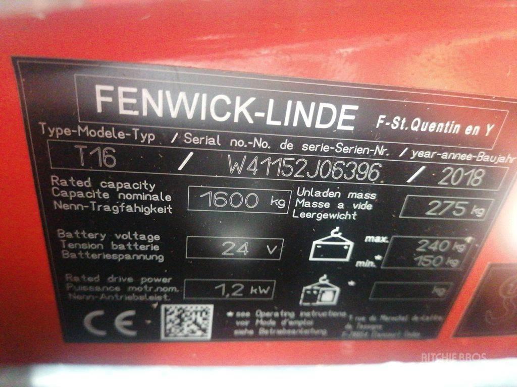 Linde T16 Nízkozdvižný vozík