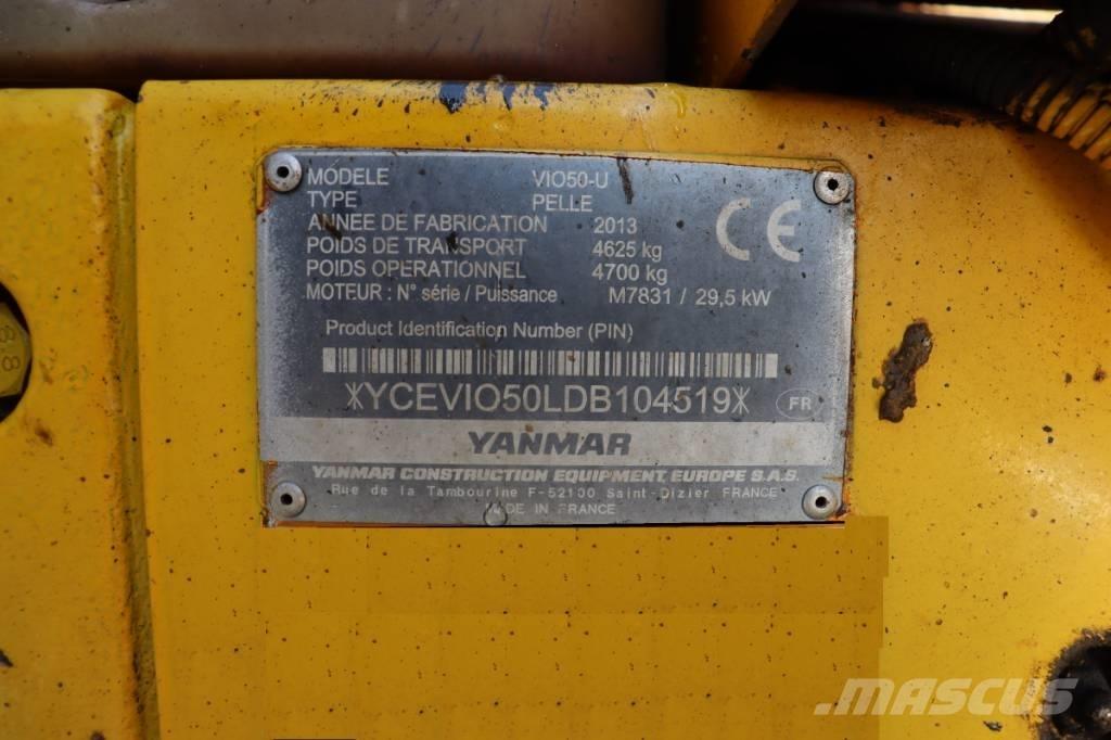 Yanmar Vio 50 U Mini rýpadlá < 7t