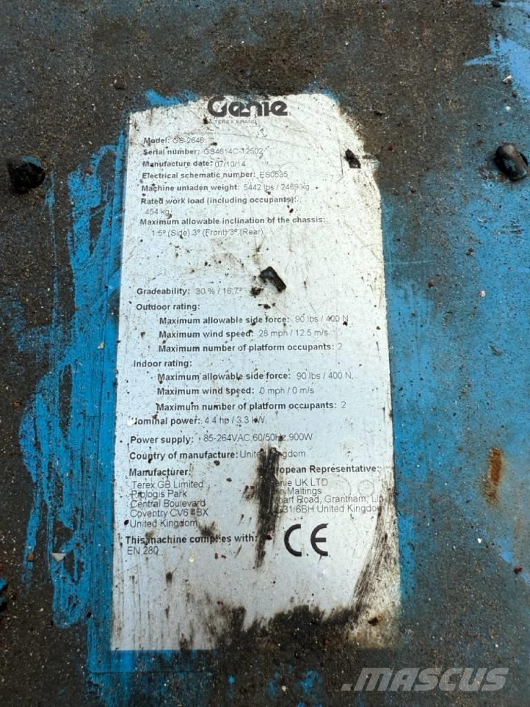 Genie GS2646 Nožnicové zdvíhacie plošiny