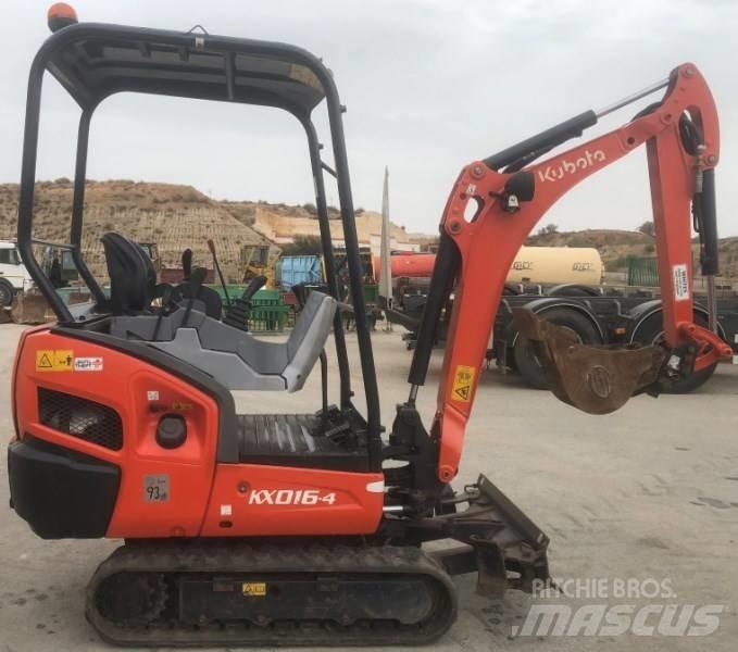 Kubota kx016-4 Mini rýpadlá < 7t
