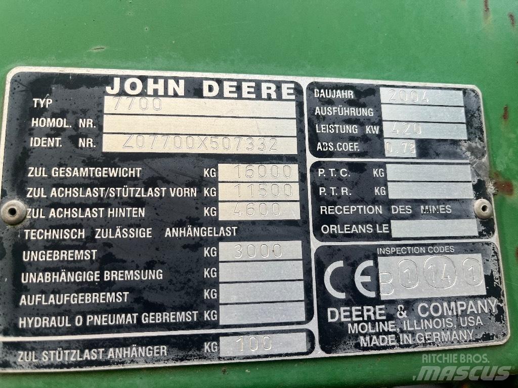 John Deere 7700 Samochodné kosačky