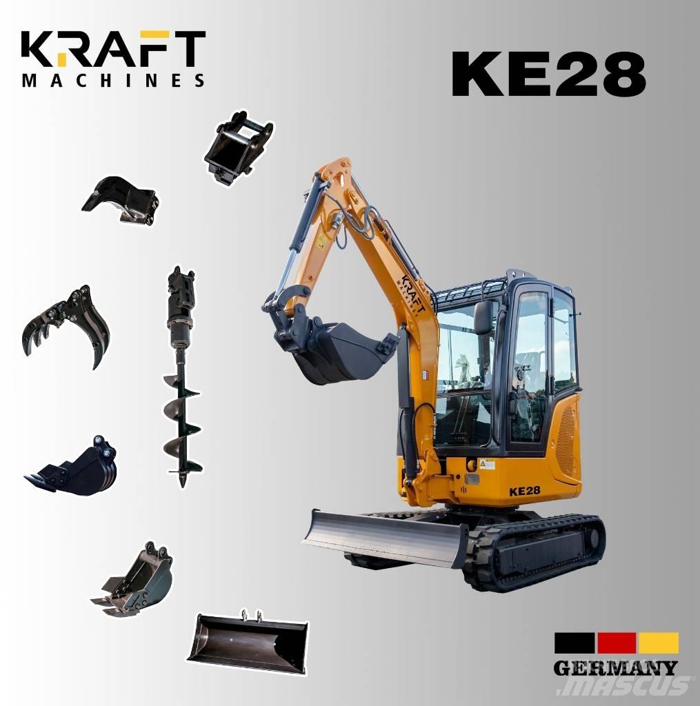 Kraft KE28 Mini rýpadlá < 7t