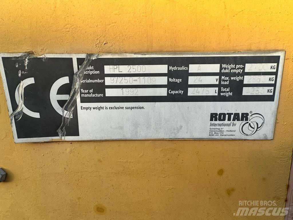 Rotar HPL 2500 Triediace zariadenie