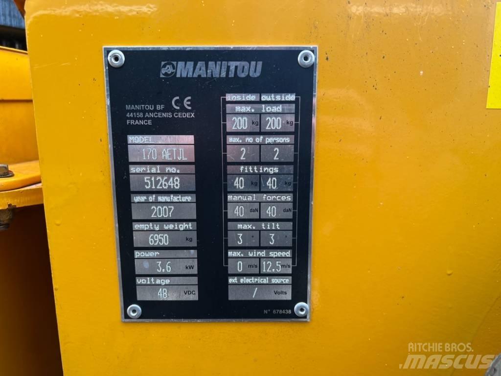 Manitou 170AETJ Kĺbové plošiny