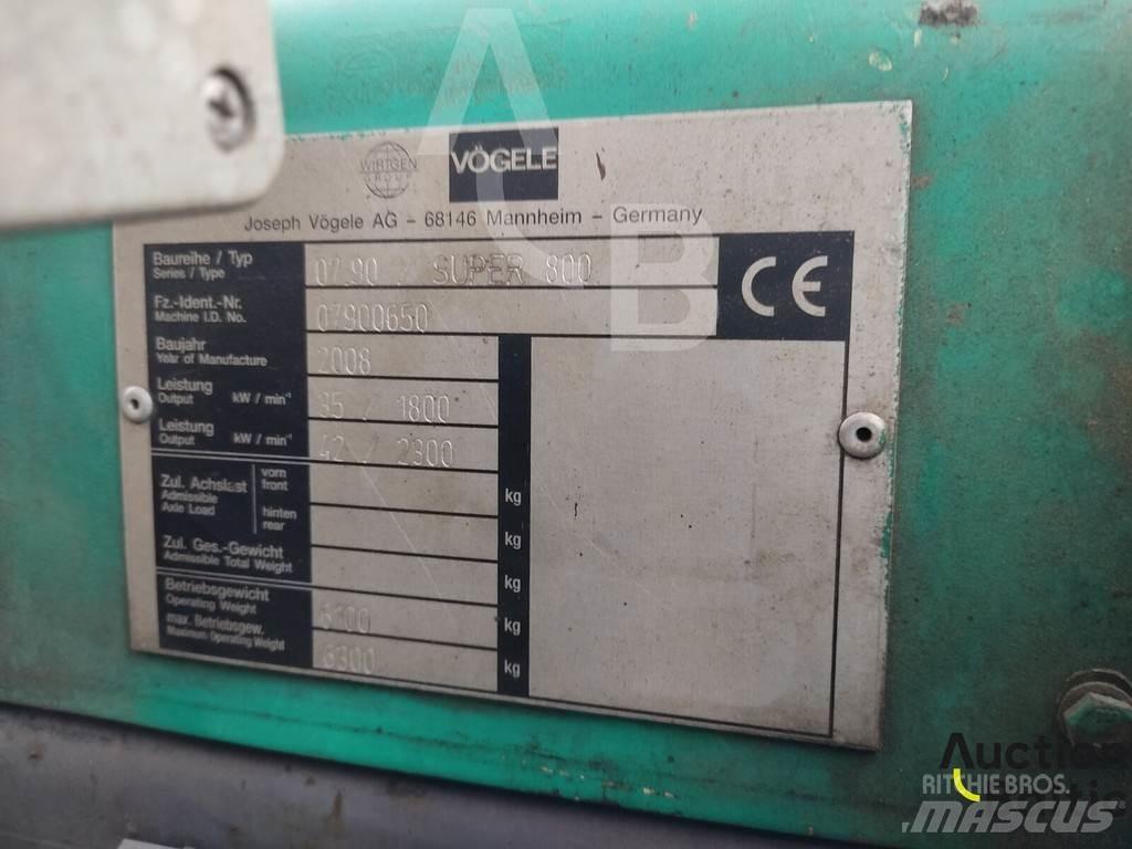 Vögele Super 800 Finišéry
