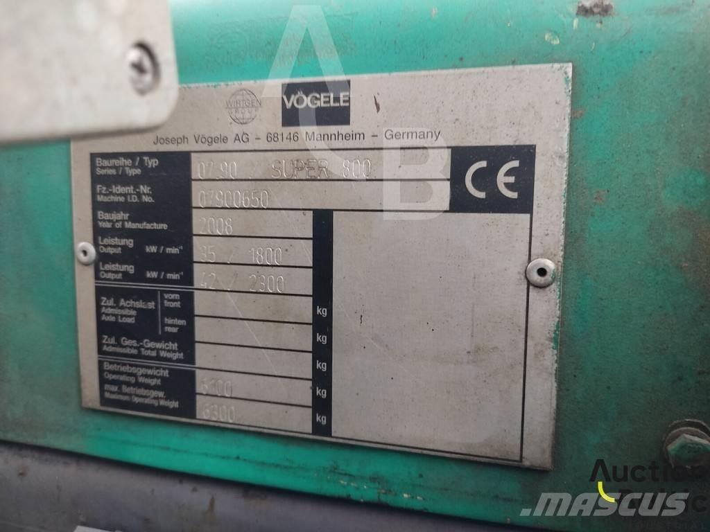 Vögele Super 800 Finišéry