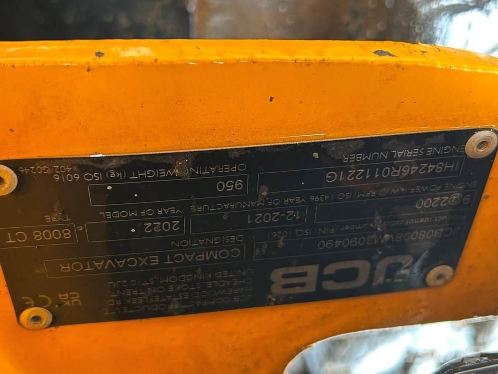JCB MICRO 8008 Mini rýpadlá < 7t