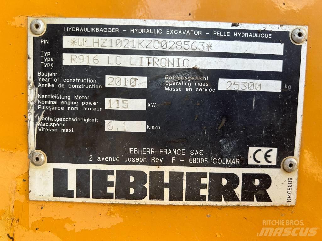 Liebherr R 916 LC Pásové rýpadlá