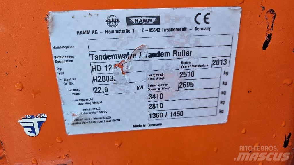 Hamm HD 12 VV Tandemové valce