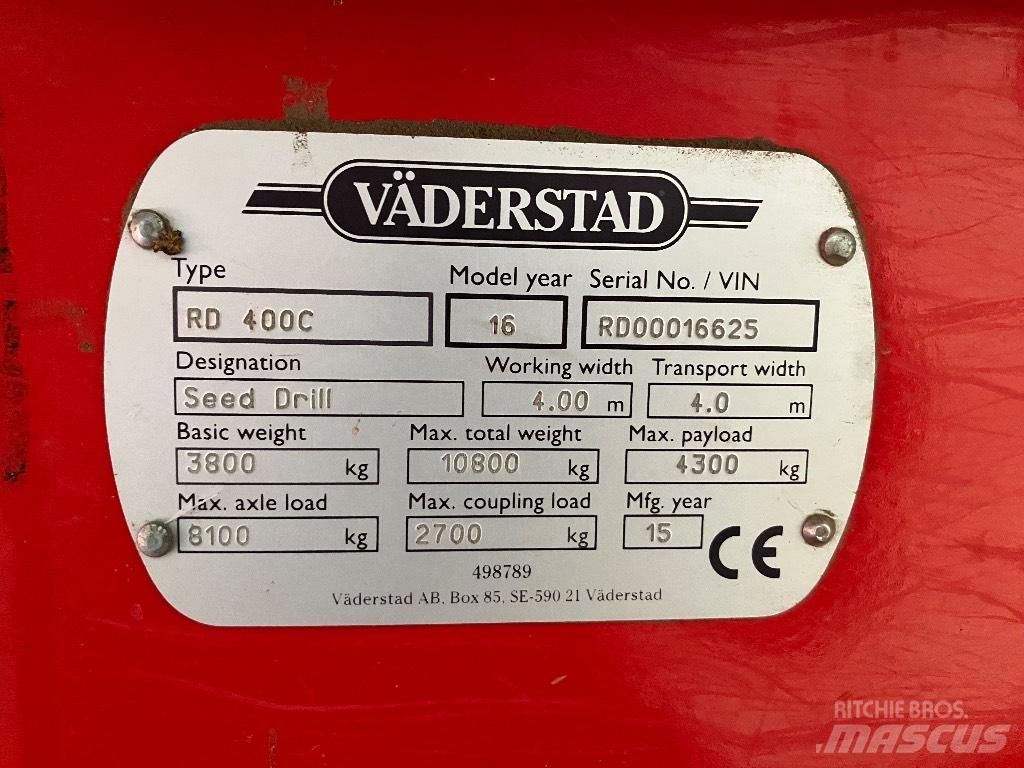 Väderstad Rapid400C Mechanické sejačky