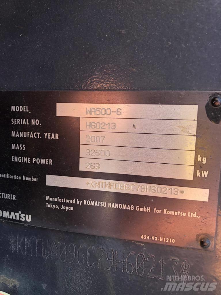 Komatsu WA500-6 Kolesové nakladače