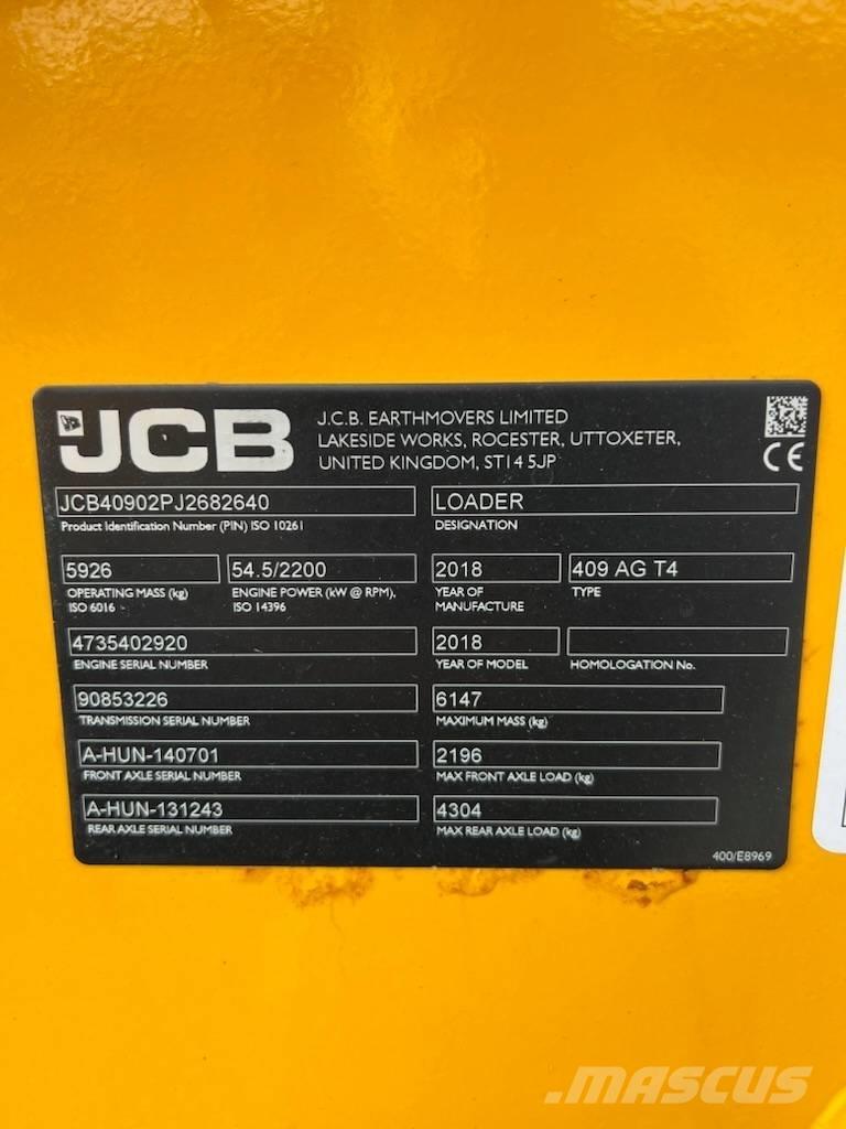 JCB 409 Kolesové nakladače