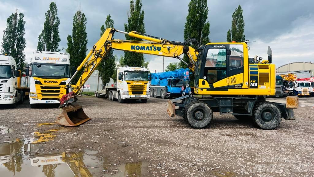 Komatsu PW 158 Kolesové rýpadlá