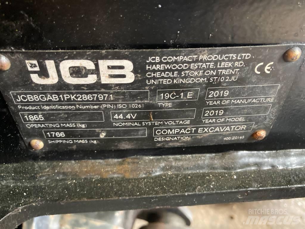 JCB 19 C-IE Mini rýpadlá < 7t