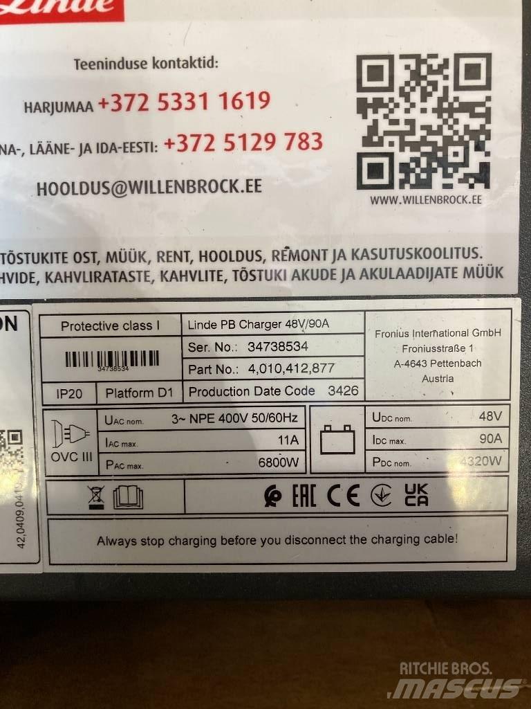 Linde R14HD/1120 Retraky