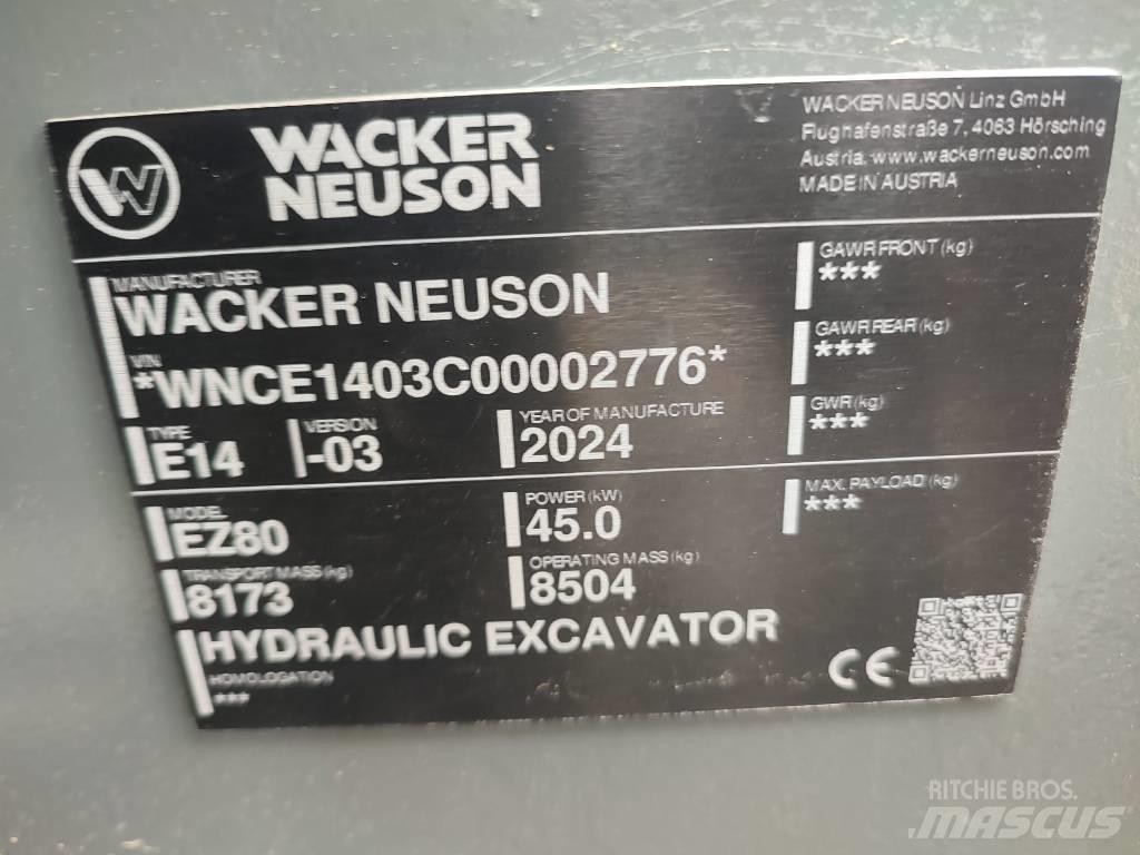Wacker Neuson EZ 80 Midi rýpadlá 7 t - 12 t