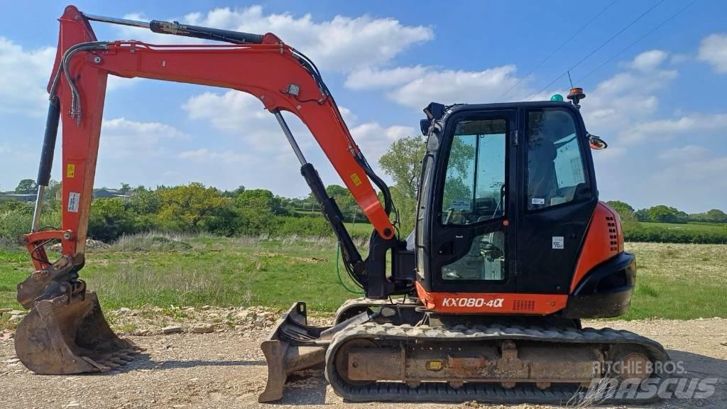 Kubota KX 080-4 Midi rýpadlá 7 t - 12 t