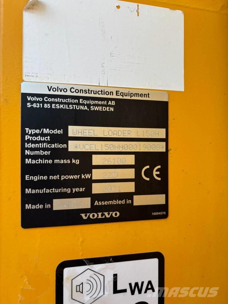Volvo L150H Kolesové nakladače