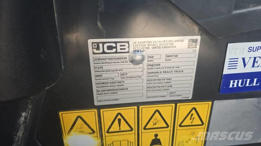 JCB 540-140 Teleskopické manipulátory