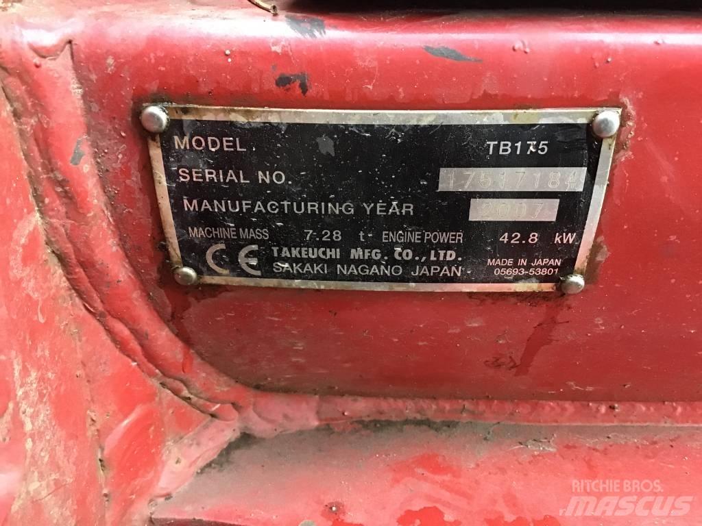 Takeuchi TB 175 Midi rýpadlá 7 t - 12 t
