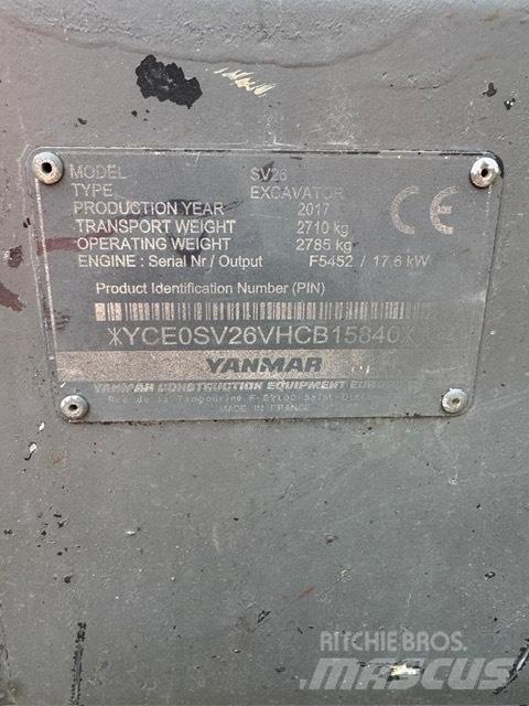 Yanmar SV 26 Mini rýpadlá < 7t