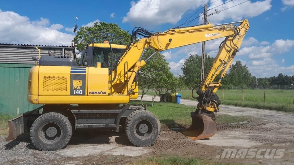 Komatsu PW 140-7 Kolesové rýpadlá