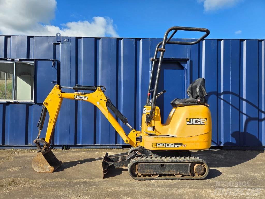 JCB 8008 CTS 3 Bkts Mini rýpadlá < 7t