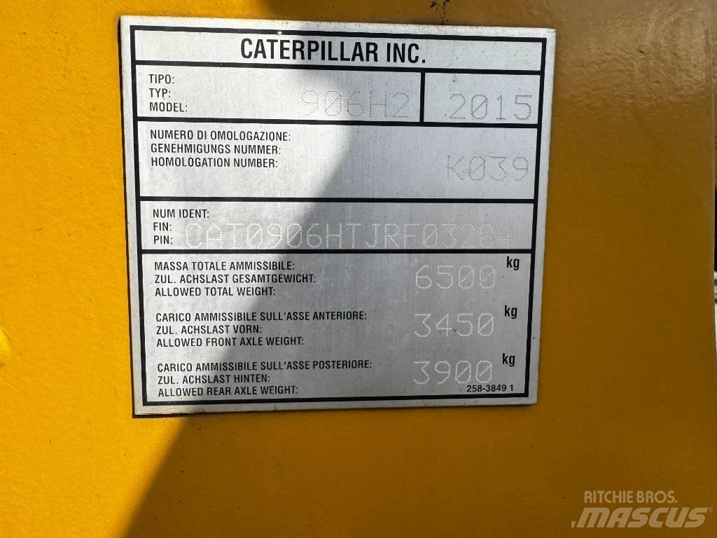 CAT 906H2 Kolesové nakladače