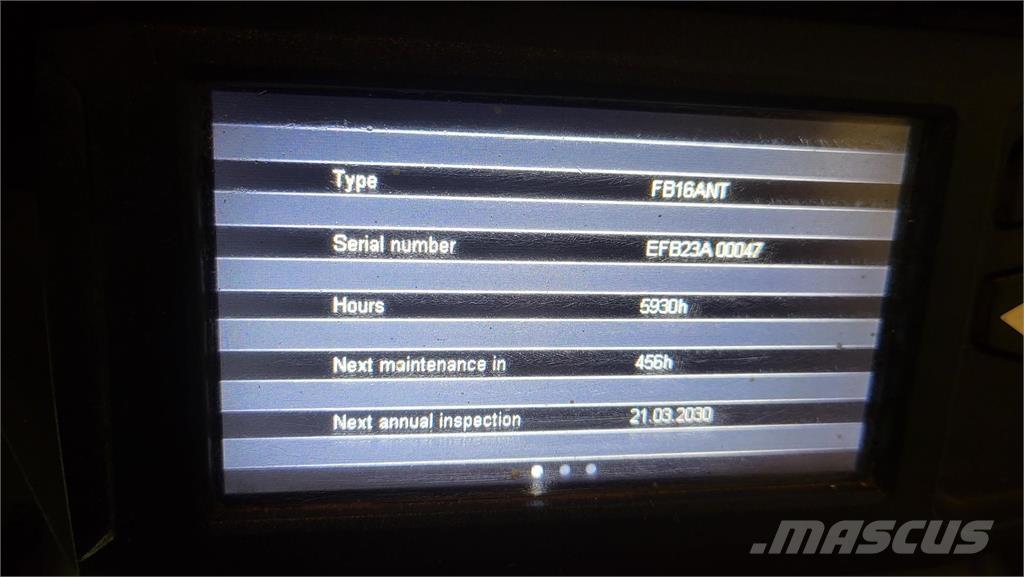 Mitsubishi FB16ANT Akumulátorové vozíky