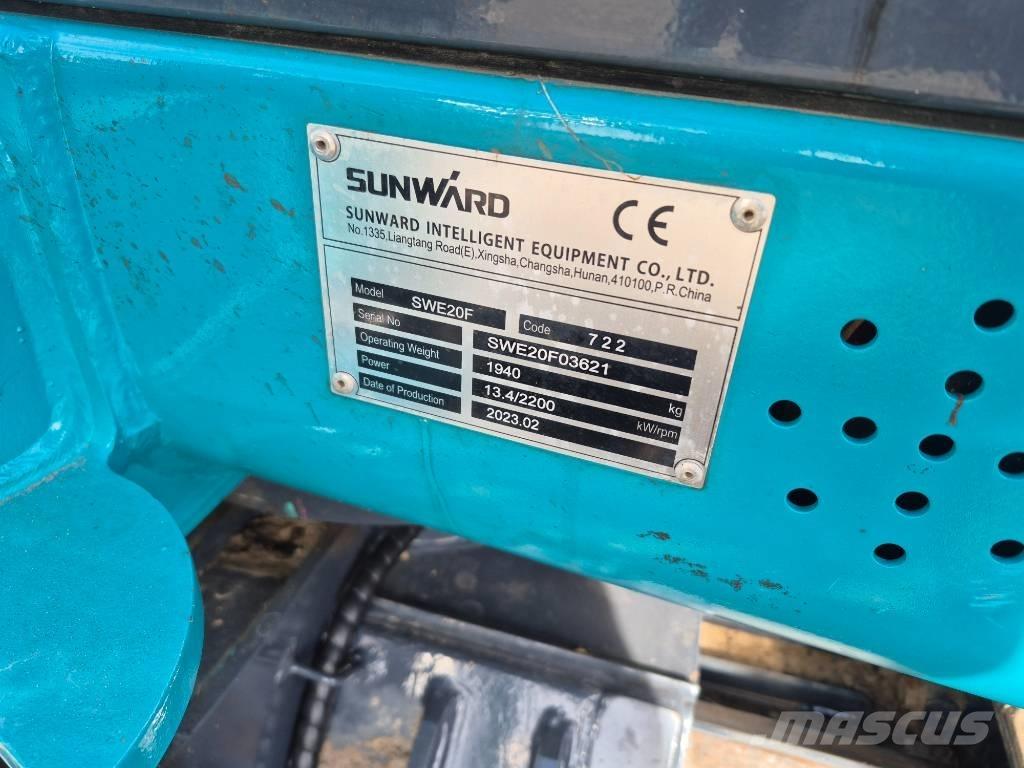Sunward SWE 20 F Mini rýpadlá < 7t