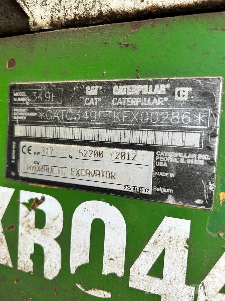 CAT 349EL VG Pásové rýpadlá
