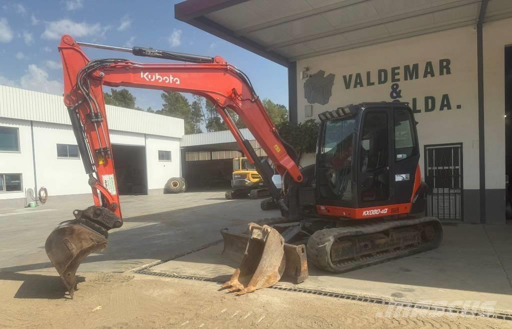 Kubota KX 080-4 Midi rýpadlá 7 t - 12 t