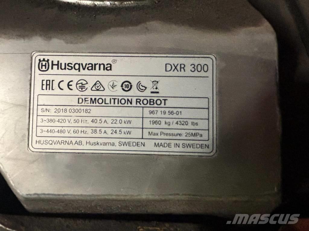 Husqvarna DXR 300 Demolačné rýpadlá