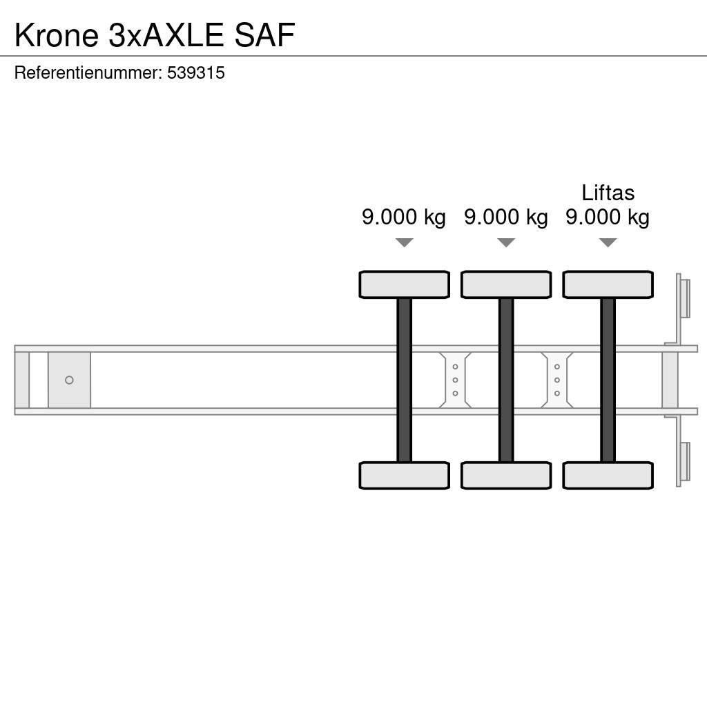 Krone 3xAXLE SAF Skriňové návesy