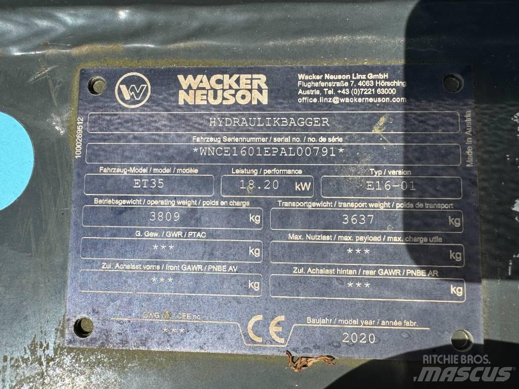 Wacker Neuson ET35 Pásové rýpadlá