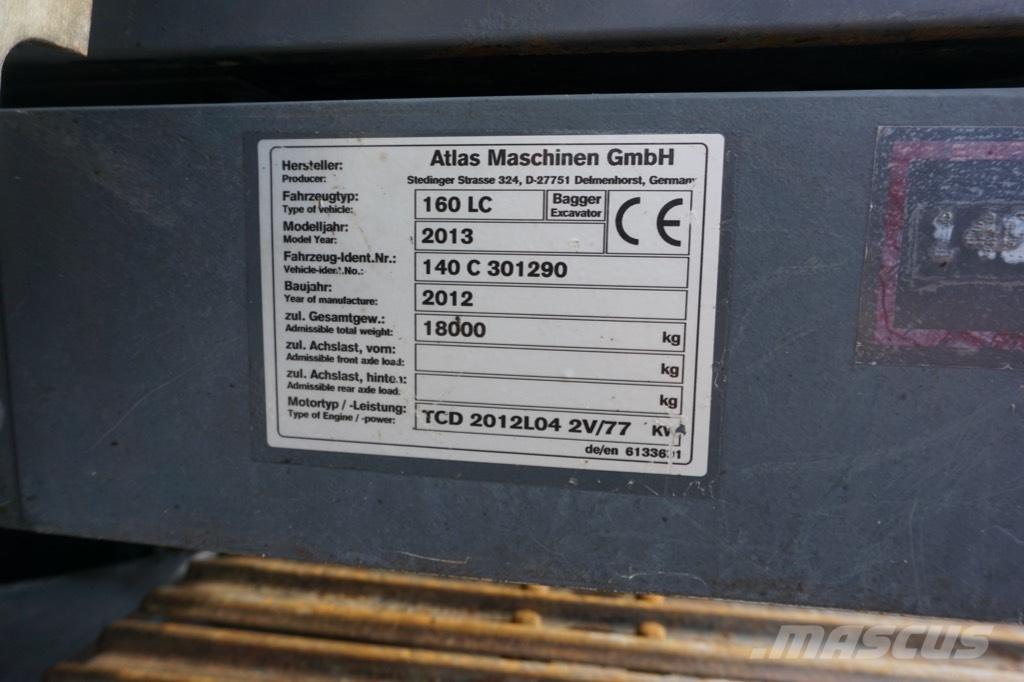 Atlas 160 LC Pásové rýpadlá