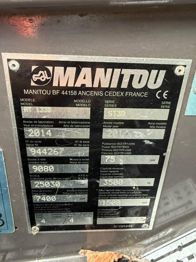 Manitou MT 1335 ST3B Teleskopické manipulátory