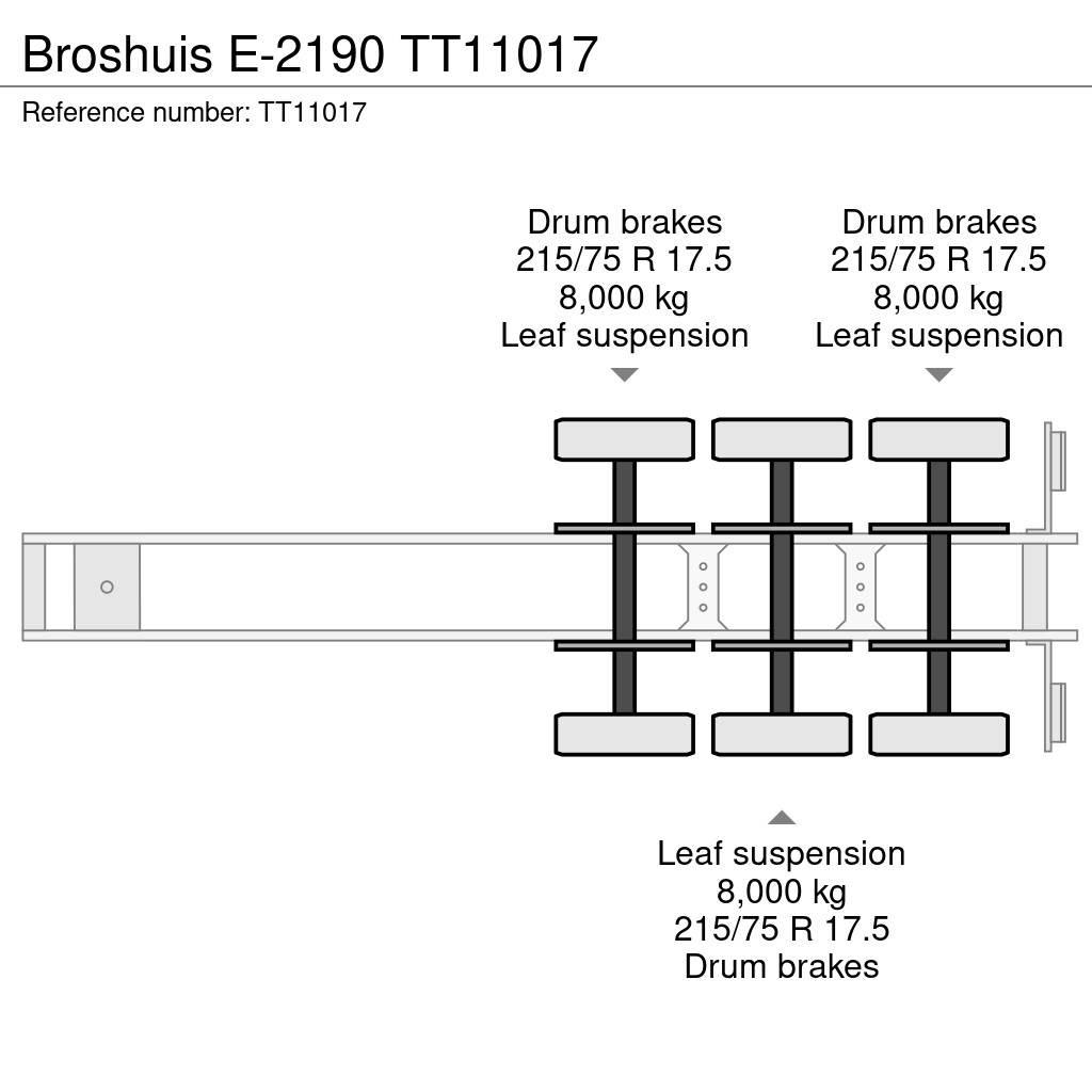 Broshuis E-2190 Podvalníkové návesy