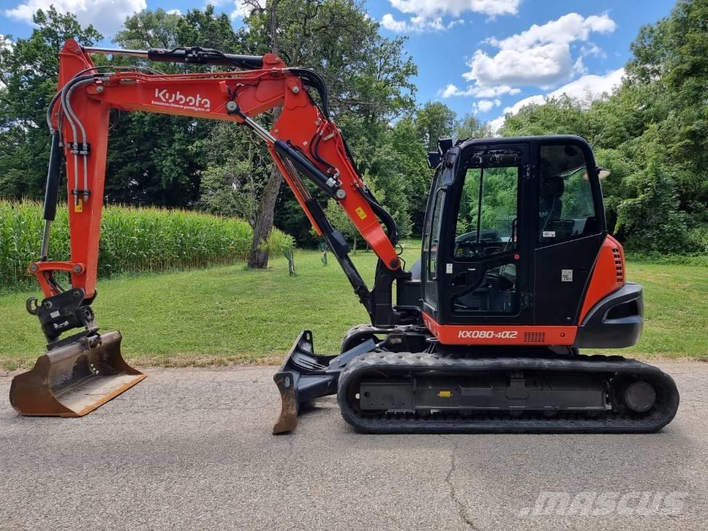 Kubota KX 080-4a2 Midi rýpadlá 7 t - 12 t